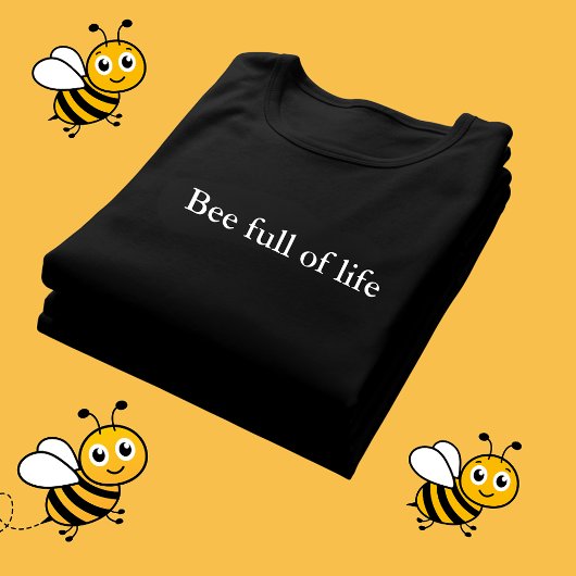 Ästhetische Outfit Zitat Bee voll Leben T-Shirt