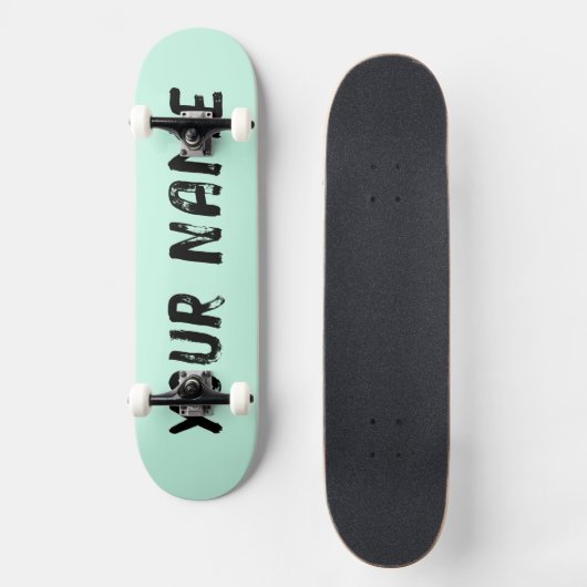 Ästhetische Pastel Green Skateboard (Vorderseite)