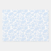 Ästhetische Pastel Light Blue Kuh Geschenkpapier Set (Vorderseite 3)