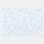 Ästhetische Pastel Light Blue Kuh Geschenkpapier Set (Vorderseite 2)