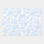 Ästhetische Pastel Light Blue Kuh Geschenkpapier Set (Vorderseite)
