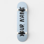 Ästhetische Pastel Sky Blue Skateboard (Vorderseite)