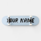 Ästhetische Pastel Sky Blue Skateboard (Horizontal)