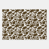 Ästhetische Pastell Brown Cow Print Geschenkpapier Set (Vorderseite 3)