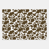 Ästhetische Pastell Brown Cow Print Geschenkpapier Set (Vorderseite 2)