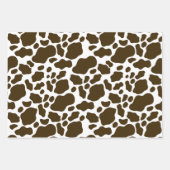 Ästhetische Pastell Brown Cow Print Geschenkpapier Set (Vorderseite)