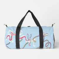 Ästhetische Pastell-Doodle-Tasche"