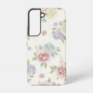 Ästhetische Pastell-Pfingstrose Samsung Galaxy Hülle