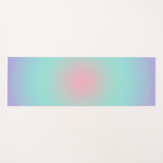 Ästhetische Pastell Rainbow Reflections Gradient Yogamatte (Vorderseite (Horizontal))