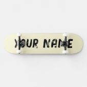 Ästhetische Pastellgelbe Skateboard (Horizontal)