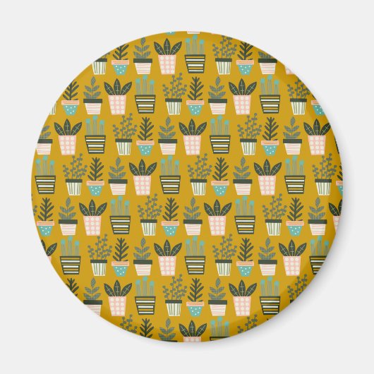 Ästhetische Pflanze Kunst Magnet (Vorne)