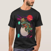 Ästhetische Psychedelic Frog Trippy Galaxy Space f T-Shirt (Vorderseite)