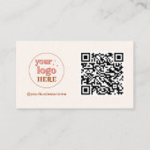 Ästhetische QR-Code Kleinunternehmerkarten Visitenkarte (Vorderseite)