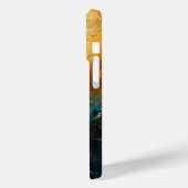 Ästhetische Retro-Gitarrenmusik inspirierte Kunst Case-Mate iPhone Hülle (Rückseite / Links)