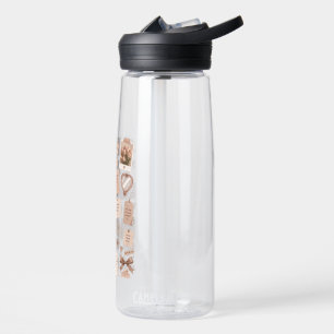 Ästhetische rosa Scrapbook-Stimmungsboard-Wasserfl Trinkflasche