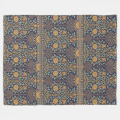 Ästhetische Rose Blume Muster Fleecedecke (Vorderseite (Horizontal))