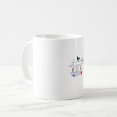 Ästhetische Schmetterlinge Blumen Sei Freundlich Z Kaffeetasse (Vorderseite Links)