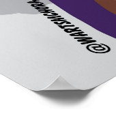 Ästhetische schwarze Frau, natürliche Haare Poster (Ecke)