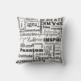 Ästhetische Skriptsprache Motivierend Wörter wirbe Kissen