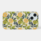 Ästhetische Sommer-Limonen-Kiwi-Muster iPhone-Hüll iPhone 15 Hülle (Rückseite (Horizontal))