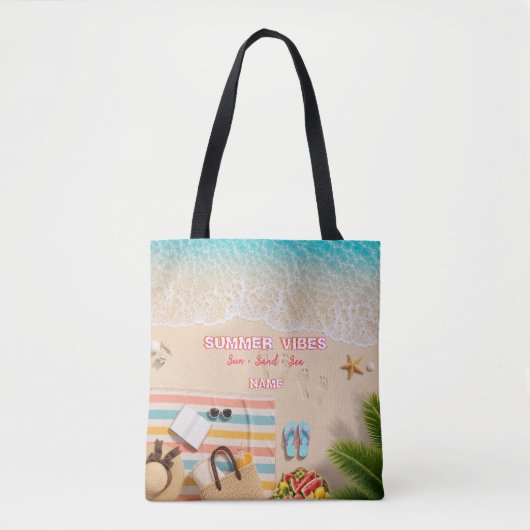 Ästhetische Strand-Sommer-Tasche Tasche (Vorderseite)