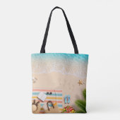 Ästhetische Strand-Sommer-Tasche Tasche (Rückseite)