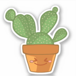 Ästhetische Sukkulente Kaktus Blume Pflanze Aufkleber