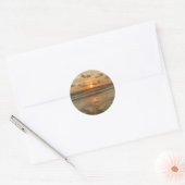 Ästhetische Sunset-Aufkleber Runder Aufkleber (Umschlag)