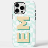 Ästhetische Tafel Trendy Monogram Case-Mate iPhone Hülle (Rückseite)