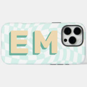 Ästhetische Tafel Trendy Monogram Case-Mate iPhone Hülle (Rückseite (Horizontal))