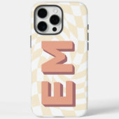 Ästhetische Tafel Trendy Monogram Case-Mate iPhone Hülle (Rückseite)