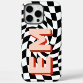 Ästhetische Tafel Trendy Monogram Case-Mate iPhone Hülle (Rückseite)