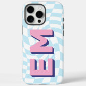 Ästhetische Tafel Trendy Monogram Case-Mate iPhone Hülle (Rückseite)