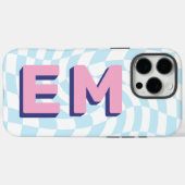 Ästhetische Tafel Trendy Monogram Case-Mate iPhone Hülle (Rückseite (Horizontal))