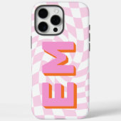 Ästhetische Tafel Trendy Monogram Case-Mate iPhone Hülle (Rückseite)