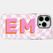 Ästhetische Tafel Trendy Monogram Case-Mate iPhone Hülle (Rückseite (Horizontal))