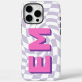 Ästhetische Tafel Trendy Monogram Case-Mate iPhone Hülle (Rückseite)