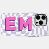 Ästhetische Tafel Trendy Monogram Case-Mate iPhone Hülle (Rückseite (Horizontal))