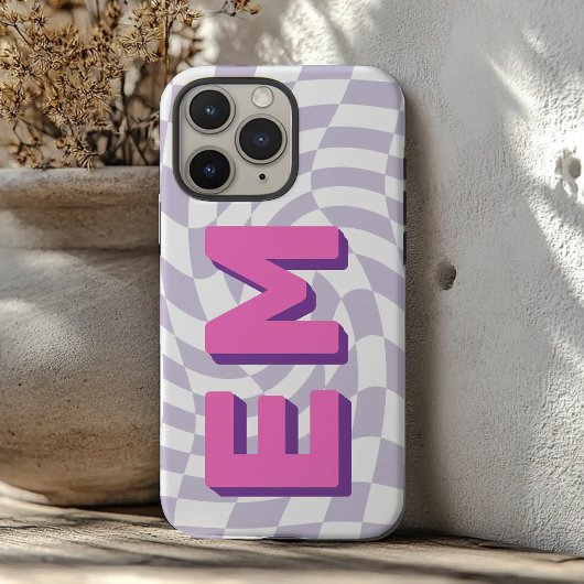Ästhetische Tafel Trendy Monogram Case-Mate iPhone Hülle