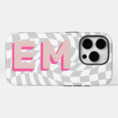 Ästhetische Tafel Trendy Monogram Case-Mate iPhone Hülle (Rückseite (Horizontal))
