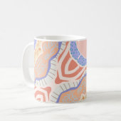 Ästhetische Tasse mit Minimal & Serene Pastel Form (Vorderseite Links)