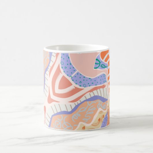 Ästhetische Tasse mit Minimal & Serene Pastel Form (Mittel)