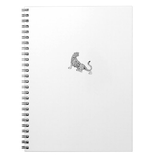 Ästhetische Tiger NOTEBOOK | MINIMALISTISCH | Notizblock (Vorderseite)