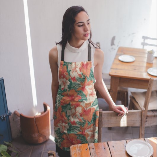 Ästhetische, topische Blume und Blätter Schürze