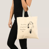 Ästhetische Träume Zitat-Tasche Tragetasche (Vorderseite (Produkt))