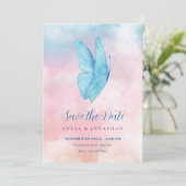 Ästhetische Traumhochzeit Save The Date (Stehend Vorderseite)