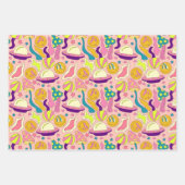 Ästhetische Trippy Psychedelic Funky Quirky Geschenkpapier Set (Vorderseite 3)