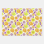 Ästhetische Trippy Psychedelic Funky Quirky Geschenkpapier Set (Vorderseite 2)