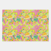 Ästhetische Trippy Psychedelic Funky Quirky Geschenkpapier Set (Vorderseite)