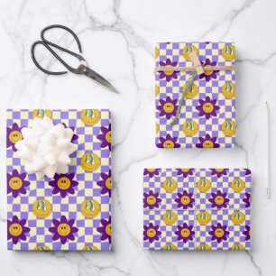 Ästhetische Trippy Psychedelic Ungewöhnlich sonder Geschenkpapier Set